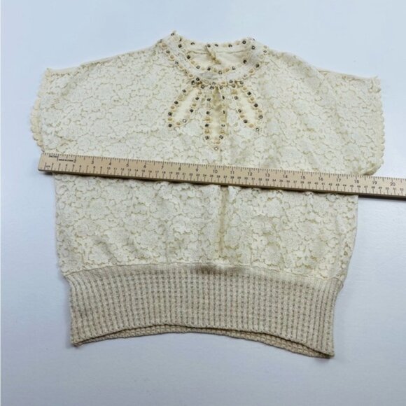 Vintage Tobi Califonia Top Size Small embellished with pearls and sequence - Picture 9 of 14